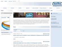 Tablet Screenshot of basilea.com
